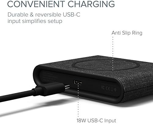 Charcoal ion wireless mini fast charging pad — photo 5