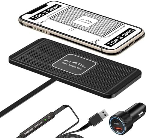 Fifteen watt wireless car charging mat