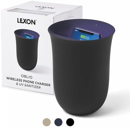 Black fast charging station with UV light