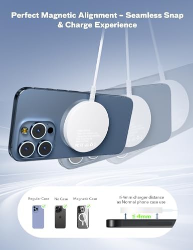 Magnetic wireless charging dock for travel — photo 3