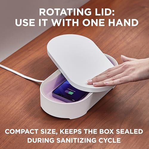 Black UV sanitizer and wireless charging box — photo 4