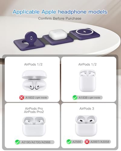 Magnetic three in one travel charging mat — photo 5