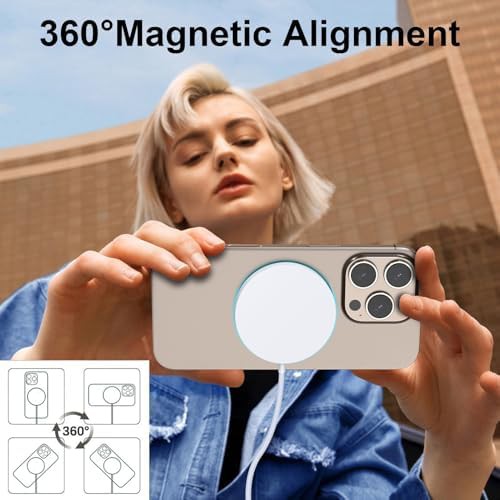 White magnetic charging pad for iPhone — photo 3