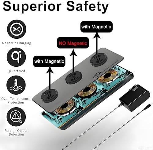 Three in one magnetic wireless charging station — photo 4