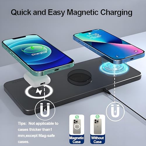 Three in one magnetic wireless charging station — photo 5