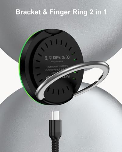 Magnetic charging pad with integrated stand — photo 3