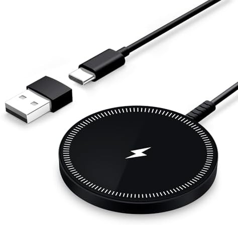 Strong magnet wireless charging pad in white