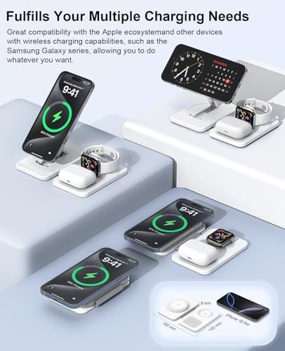 Foldable magnetic three in one travel station — photo 4
