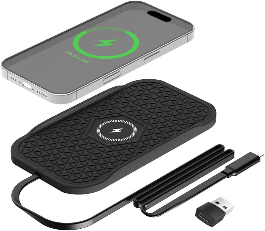 Silicone car charger non slip mat