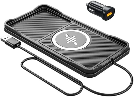 Fast car wireless charger with short cable