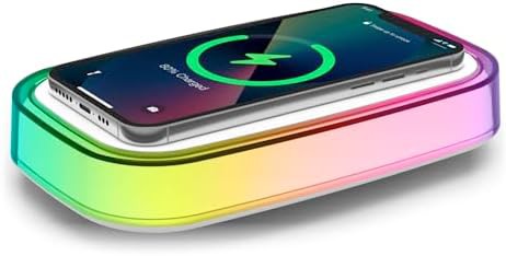 Wireless charging pad with RGB light