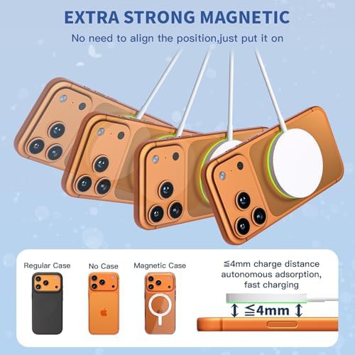 Magnetic charger with LED and long cable — photo 4
