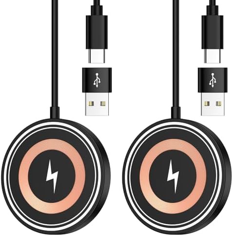 Two pack of magnetic fast charging pads