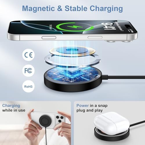 Two pack of magnetic fast charging pads — photo 3