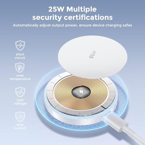 Magnetic charging pad with 30W wall adapter — photo 3