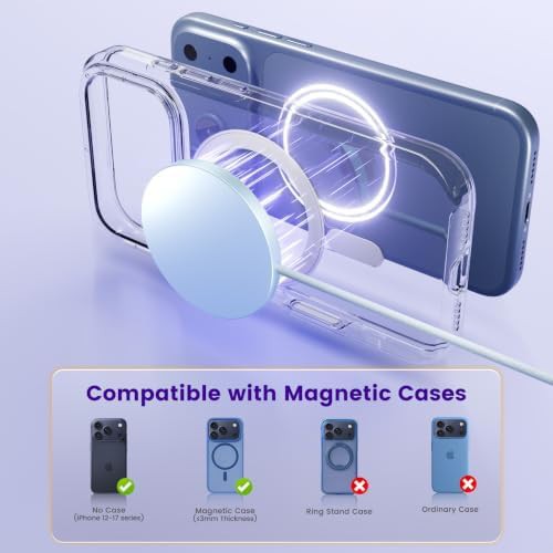 White MagSafe compatible fast charging pad — photo 4