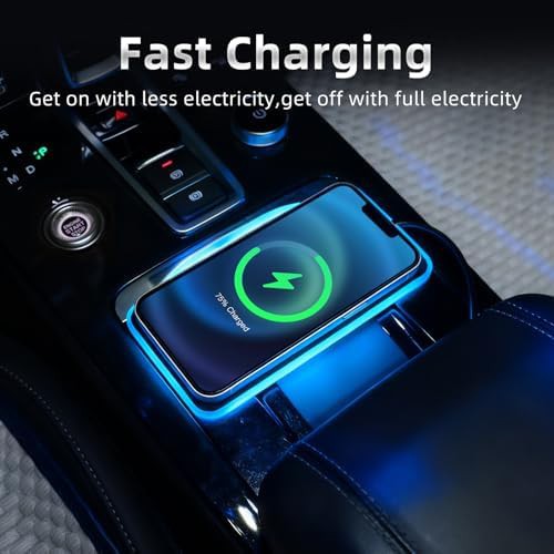 Car wireless charger pad with RGB light — photo 4