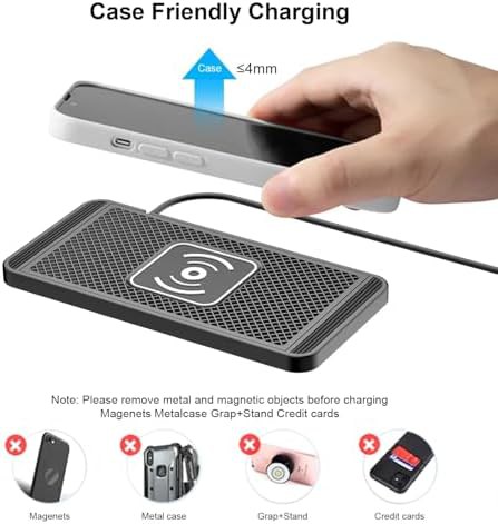 Anti slip car wireless charging mat — photo 3
