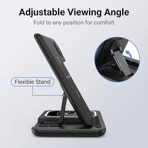 Foldable magnetic three in one charging stand — photo 4