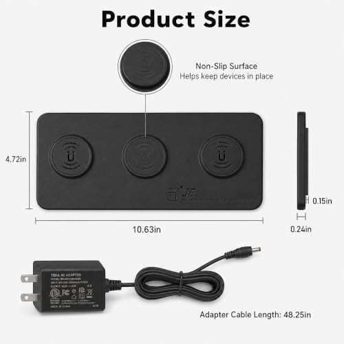 Raised pod three in one charging mat — photo 4