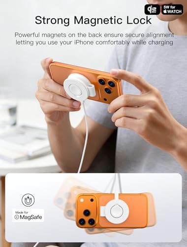 White two in one travel charging station — photo 4